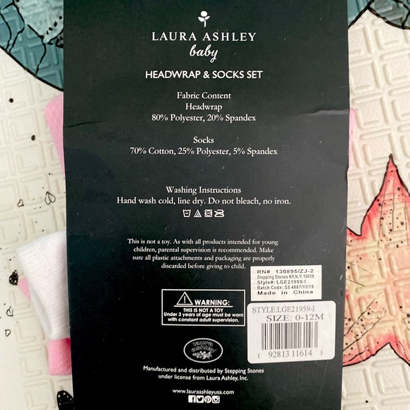 NWT Laura Ashley | headwrap & shoes set - Picture 4 of 4